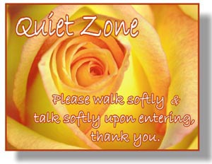 quiet zone sign