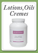 lotions oils cremes gels