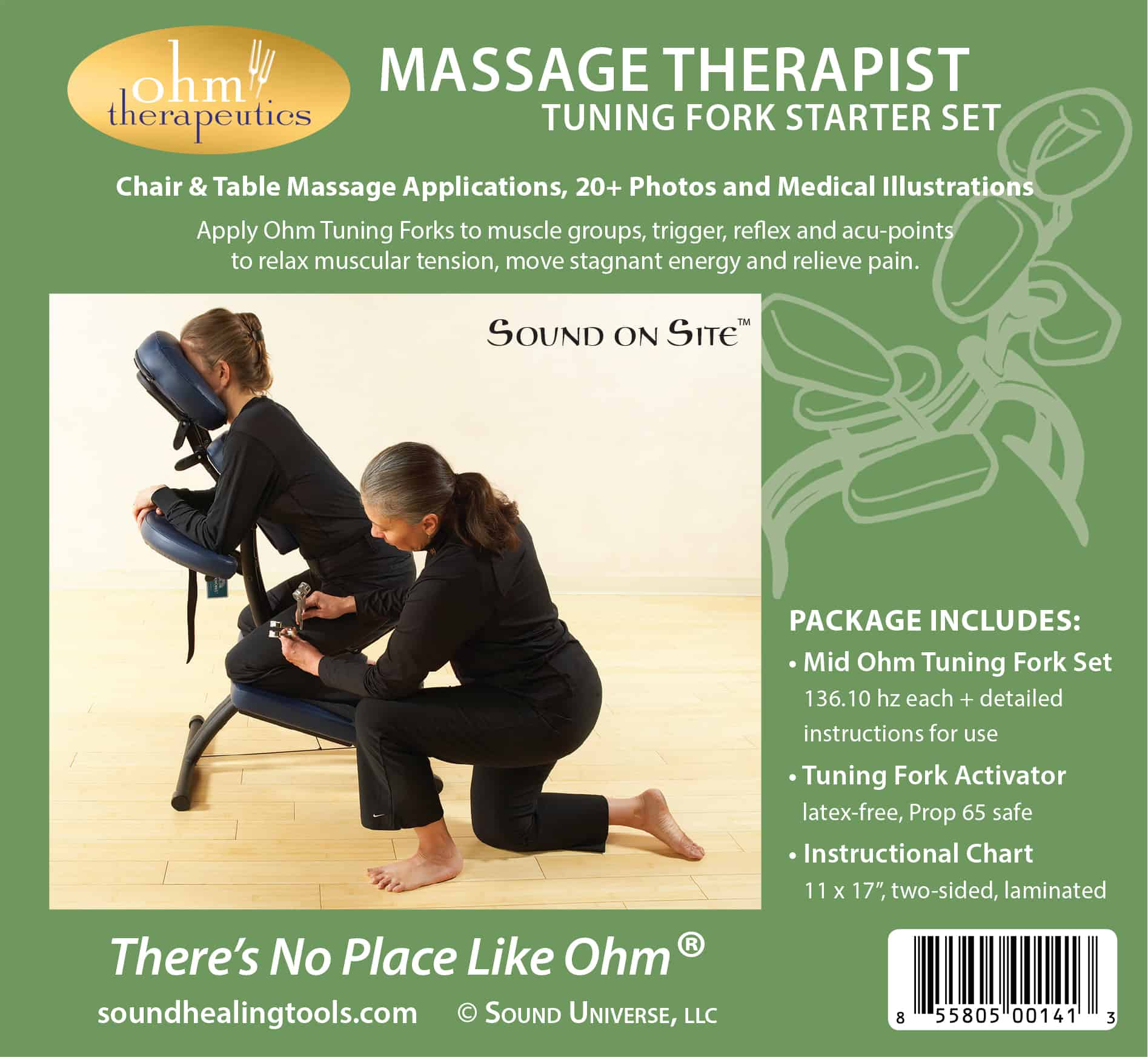 Massage Therapist Tuning Fork Starter Set - Tuning Forks & Activators