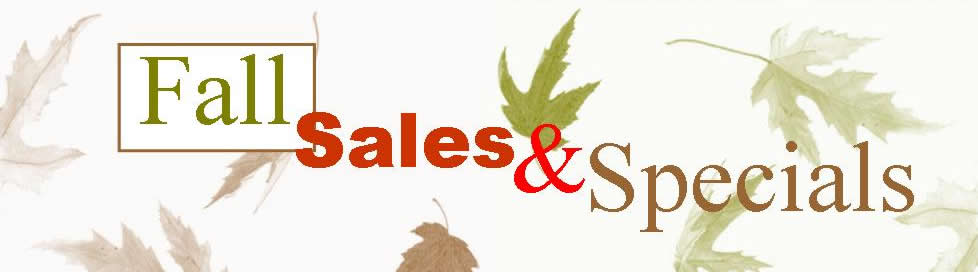 fall sales & specials