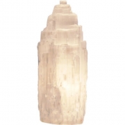 Electric Lamp 8-10 inch White Selenite