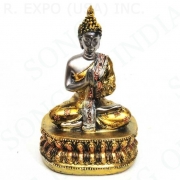 Gold/Silver Polyresin Buddha 6