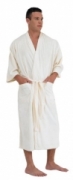 Canyon Rose Men's Plush Microfiber Spa Robe WHITE XL CLEARANCE