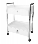 Esthetician's Facial Trolley Cart with 2 Keyed Locking Drawers T922