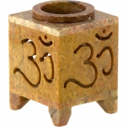 Soapstone Oil Burner Square Om