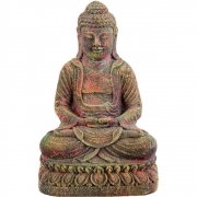 Volcanic Stone Statue Meditating Buddha Chakras