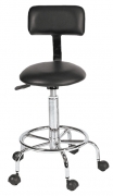 Deluxe Lever Stool with Back Support FBC-DS