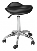 Rolling Stool - Pneumatic Lift - Black Color