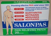 SALONPAS External Pain Relief Patches - Pack of 20
