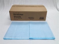 Stretcher Sheets Blue -Tissue / Poly - BOX/50, 40 in x 72 in