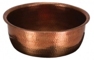 Living Earth Crafts Copper Foot Bath Bowl