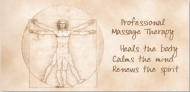 Study of the Body Leonardo Di Vinci Non-Folded Gift Certificates 12 Pk