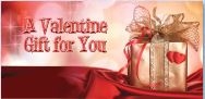 Valentine Gift Non-Folded Gift Certificates - 12 Pack