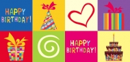 Birthday Fun Non-Folded Gift Certificates - 12 Pack