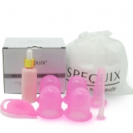 SPEQUIX 6PCS - Silicone Cupping Set with Dropper Bottle