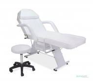 Parker Facial Bed Chair & Stool - WHITE