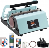 VEVOR Tumbler Heat Press Machine, 11-30oz Mug Press, Heat Up Fast and Even, Tumbler Press with Sublimation Paper, Tape and Gloves, Temp and Time Setting,...