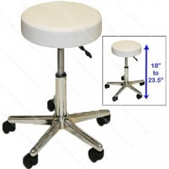 Stool with Polished Chrome Star Base