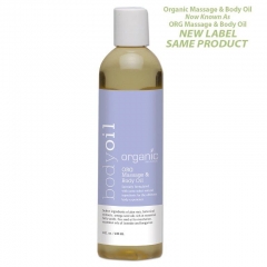 Organic ORG Massage & Body Oil - 8 oz.