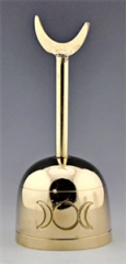 Triple Moon Brass Altar Bell