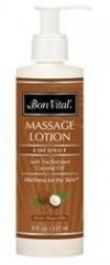 Bon Vital Coconut Massage Gel 2 Pack w/ Pump - 8 oz.