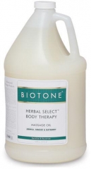 Biotone Herbal Select Body Massage Oil - 1 Gallon