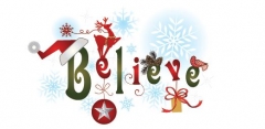 Christmas Believe Non-Folded Gift Certificates - 12 Pack