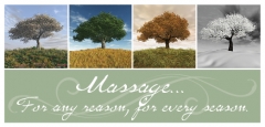 Massage Seasons Non-Folded Gift Certificatess - 12 Pack