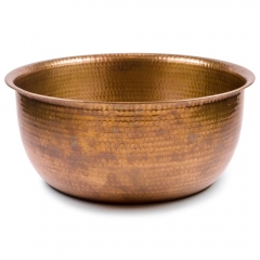 Hammered Copper Pedicure Bowl