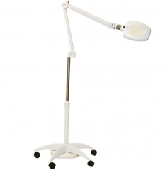 LED Magnifying Lamp with Floor Stand & Wheels
