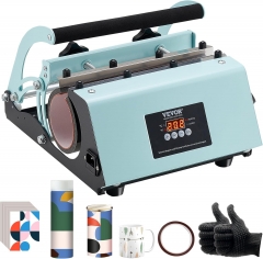 VEVOR Tumbler Heat Press Machine, 11-30oz Mug Press, Heat Up Fast and Even, Tumbler Press with Sublimation Paper, Tape and Gloves, Temp and Time Setting,...