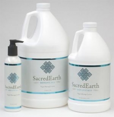 Sacred Earth Vegan Massage Lotion Unscented - 1/2 Gallon