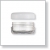 Clear Jar With Cap 3 gram, 3 ml, 0.1 oz. Jar with Cap- White Cap -