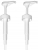 PUMP for Gallon & Half Gallon Jugs 38-400 White PP Plastic High Output TWO PUMPS -