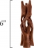 Wood Tripod Cobra Display Stand 6-inch