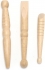 Set of 3 Traditional Thai Wooden Massage Sticks