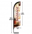 Massage Feather Flag with Pole