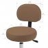 Earthlite Rolling Pneumatic Stool with Back Support - Low Height
