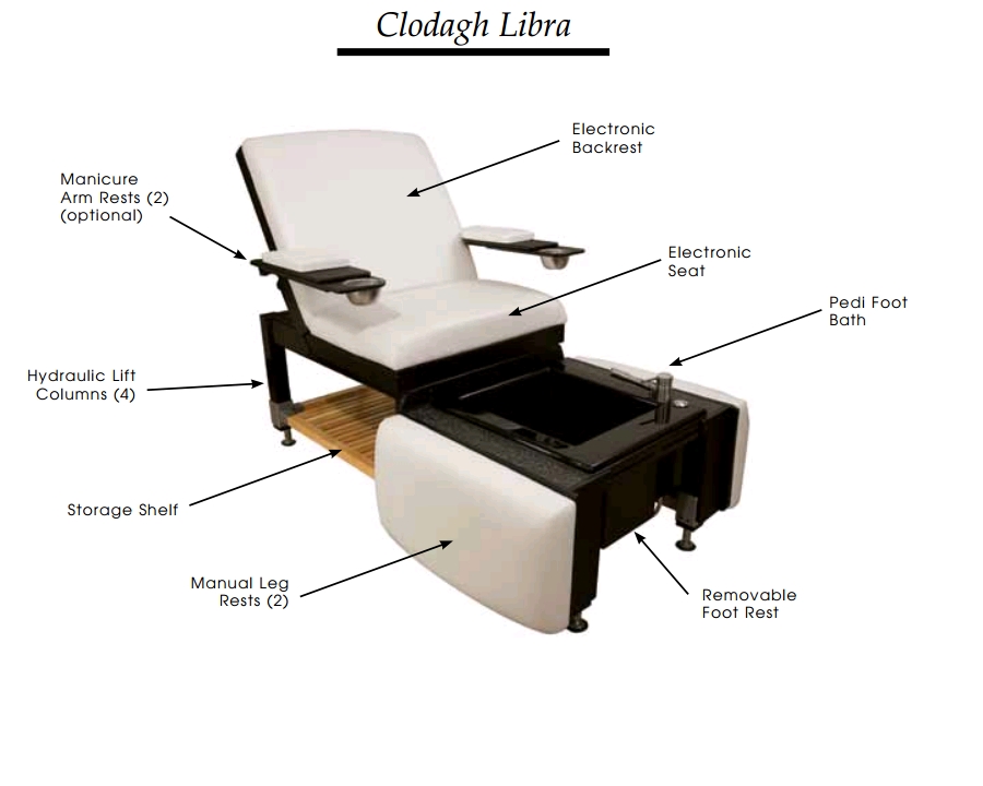 Clodagh Libra Massage Pedispa Combo Pedicure Station Spas Oakworks