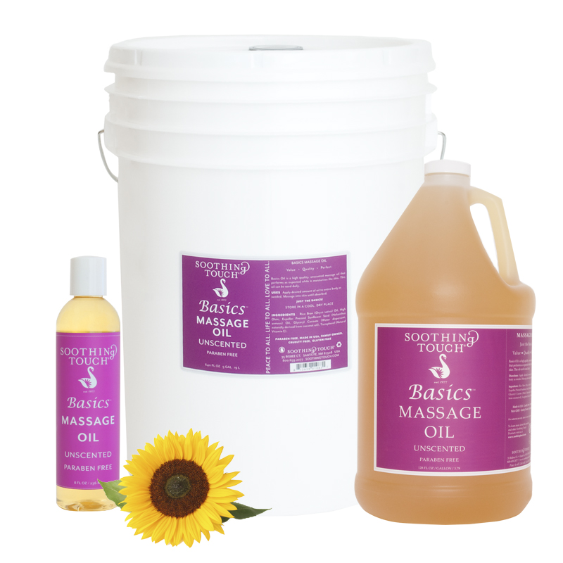 Basics Unscented Massage Oil Blend Massage Oils 307000206 Soothing